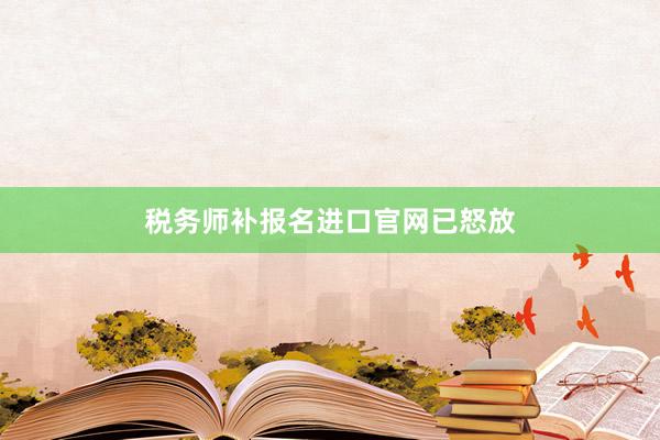 税务师补报名进口官网已怒放